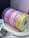 8-point gold-embossed polyester tape is directly dispatched from the factory. It is specially designed for DIY bows in flower gift boxes and has sufficient stock. details Picture